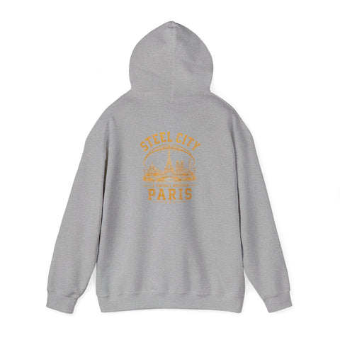 Steel City Paris - Unisex Heavy Blend™ Hooded Sweatshirt (Design on Back)