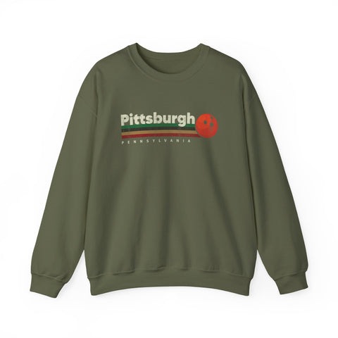 Pittsburgh Vintage Bowling - Heavy Blend™ Crewneck Sweatshirt
