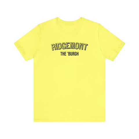 Ridgemont - The Burgh Neighborhood Series - Unisex Jersey Short Sleeve Tee T-Shirt Printify Yellow S 