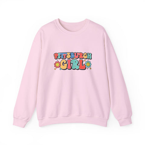 Pittsburgh Girl Retro Heavy Blend™ Crewneck Sweatshirt