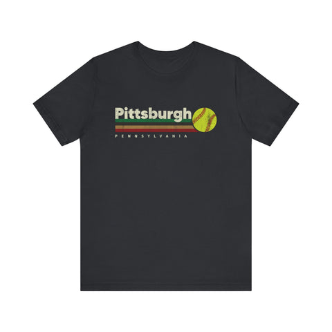 Vintage Pittsburgh Softball - Unisex Jersey Short Sleeve Tee