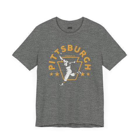 Pittsburgh Legendary Baseball Walk Off Home Run - Short Sleeve Tee T-Shirt Printify Deep Heather S 