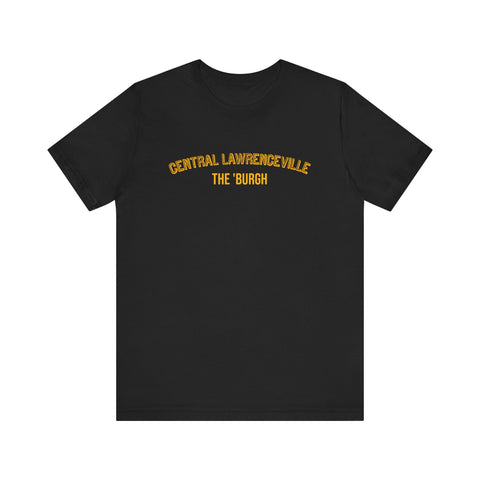 Central Lawrenceville  - The Burgh Neighborhood Series - Unisex Jersey Short Sleeve Tee T-Shirt Printify Black S 