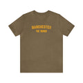 Manchester - The Burgh Neighborhood Series - Unisex Jersey Short Sleeve Tee T-Shirt Printify Heather Olive M 