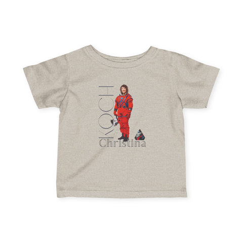 Artemis 2 Astronaut Christina Koch Graphic Infant Fine Jersey Tee