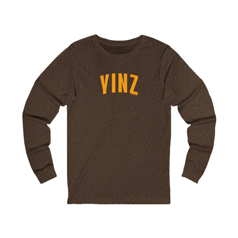 Yinz - Unisex bella+canvas 3501 Long Sleeve Tee Long-sleeve Printify S Heather Brown