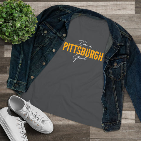 I'm a Pittsburgh Girl - Star Design - Women's Premium Tee