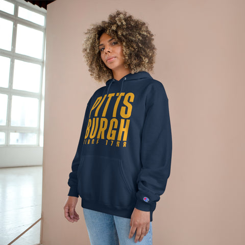 Big Pittsburgh - Champion Hoodie Hoodie Printify   