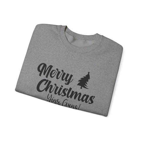Merry Christmas Yinz! - Heavy Blend™ Crewneck Sweatshirt