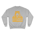 Pittsburgh, City of Bridges - Champion Crewneck Sweatshirt Sweatshirt Printify Light Steel S 