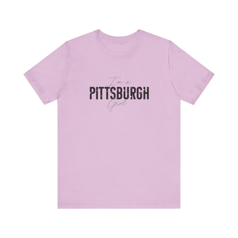 I'm a Pittsburgh Girl - Star Design - Unisex Jersey Short Sleeve Tee T-Shirt Printify Lilac XS