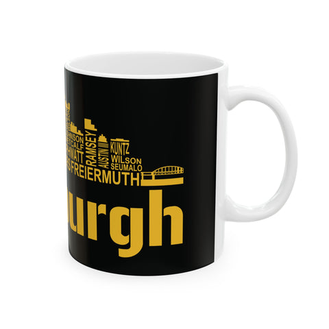 Pittsburgh Football Team Names -  Coffee Mugs (11oz, 15oz)