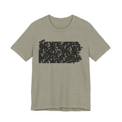 Pennsylvania Outline Short Sleeve T-Shirt