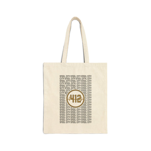 412 Steel City tote | Cotton Canvas Tote, Pittsburgh