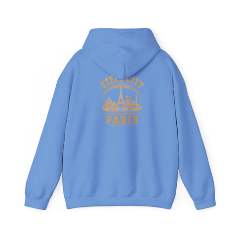 Steel City Paris - Unisex Heavy Blend™ Hooded Sweatshirt (Design on Back)