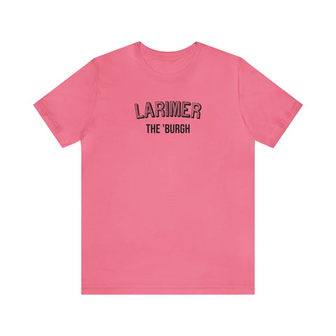 Larimer - The Burgh Neighborhood Series - Unisex Jersey Short Sleeve Tee T-Shirt Printify Charity Pink S 