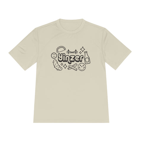 Yinzer Icon Doodles - Sport-Tek Unisex Moisture Wicking Tee