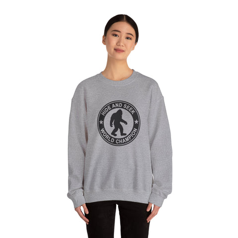 Bigfoot Hide and Seek Champion (Pittsburgh Sarcasm Series) - Heavy Blend™ Crewneck Sweatshirt