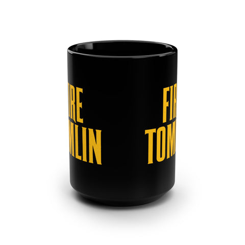 Fire Tomlin Black Coffee Mug 15 oz
