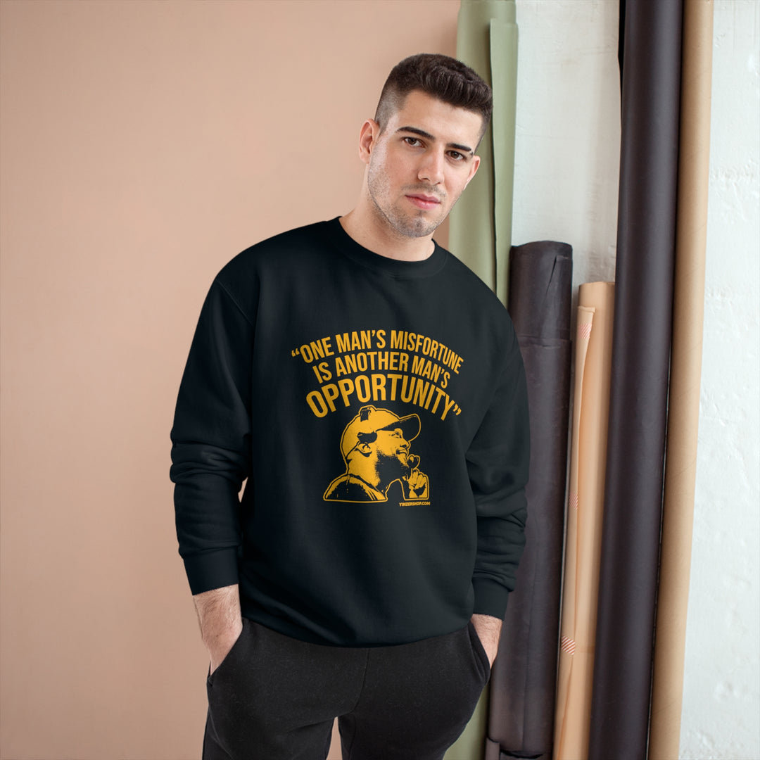 Opportunity - Tomlin Quote - Champion Crewneck Sweatshirt Sweatshirt Printify   