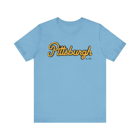 Pittsburgh Faux Embroidery - Short Sleeve T-Shirt