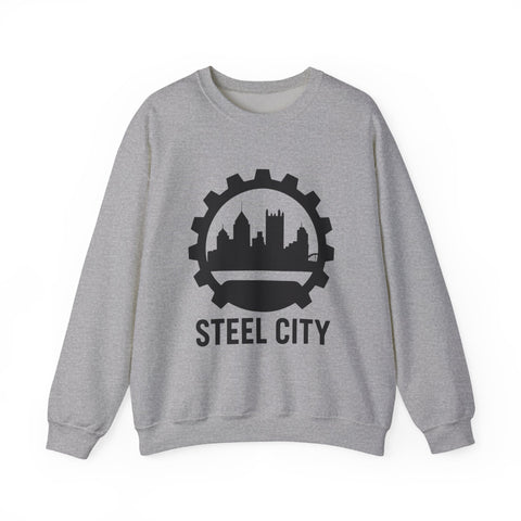 Steel City Gear Skyline - Heavy Blend™ Crewneck Sweatshirt