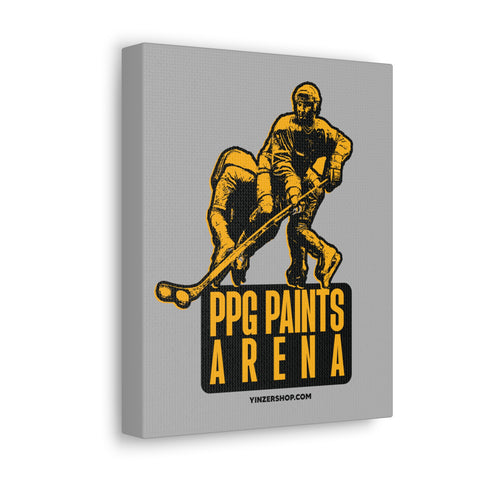 PPG Paints Arena Statue - Canvas Gallery Wrap Wall Art Canvas Printify   