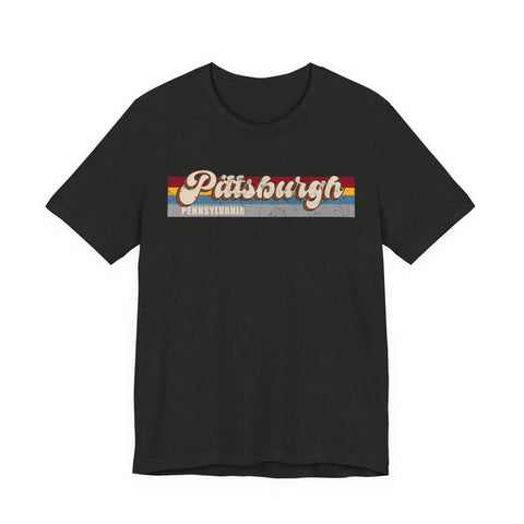 Pittsburgh PA Retro - Unisex Jersey Short Sleeve Tee