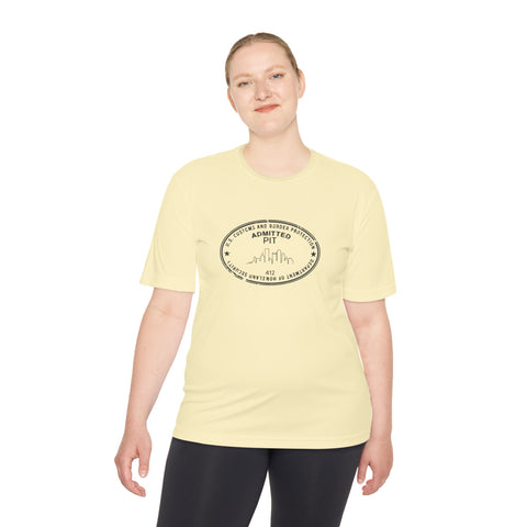Pittsburgh Border Stamp - Sport-Tek Unisex Moisture Wicking Tee