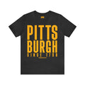 Big Pittsburgh - Short Sleeve Tee T-Shirt Printify Dark Grey Heather S 