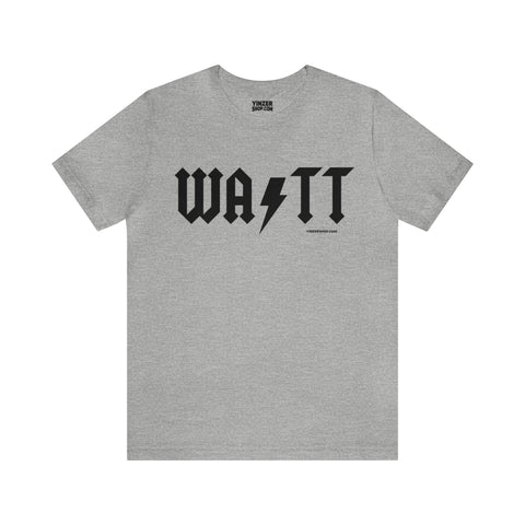 TJ Watt - AC/DC - Short Sleeve Tee T-Shirt Printify Athletic Heather S 