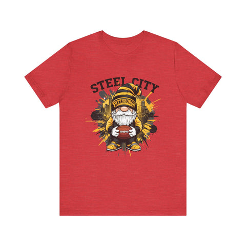Steel City Gnome - Unisex Jersey Short Sleeve Tee