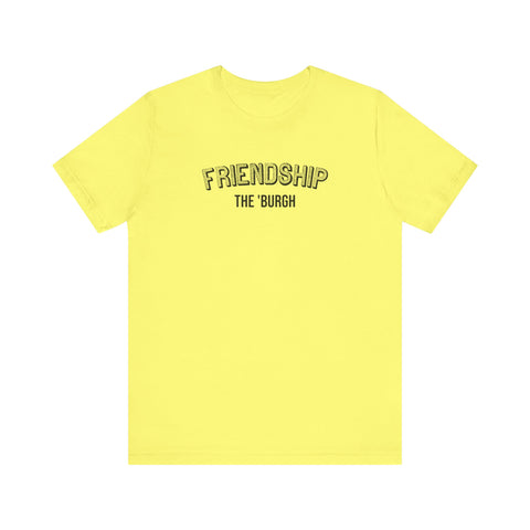 Friendship  - The Burgh Neighborhood Series - Unisex Jersey Short Sleeve Tee T-Shirt Printify Yellow S 