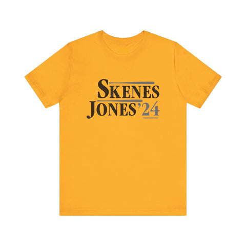 Skenes Jones 24  - Election - Short Sleeve Tee T-Shirt Printify Gold S 