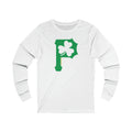 St. Patty's Day Shamrock- P for Pittsburgh Series - Long Sleeve Tee Long-sleeve Printify XS White 