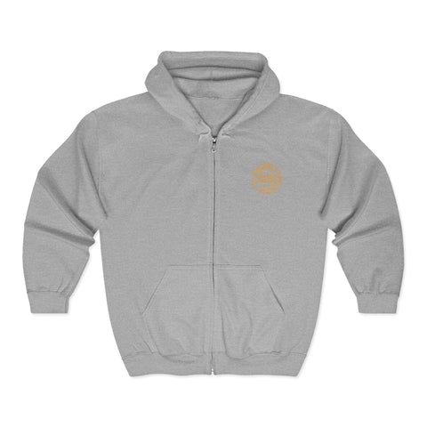 412 Pittsburgh Stamp - Unisex Heavy Blend™ Full Zip Hooded Sweatshirt