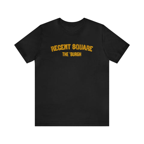 Regent Square - The Burgh Neighborhood Series - Unisex Jersey Short Sleeve Tee T-Shirt Printify Black S 
