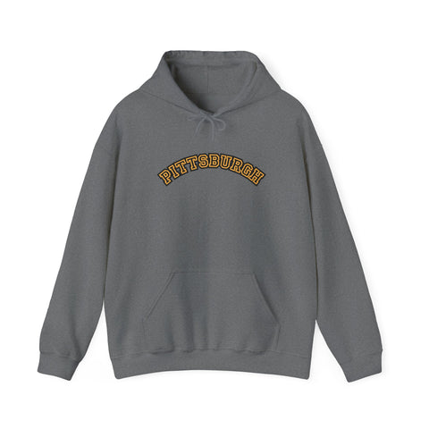 Pittsburgh Block Letters  - Unisex Heavy Blend™ Hooded Sweatshirt