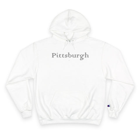Pittsburgh Irish Clover - Print on back - Champion Hoodie