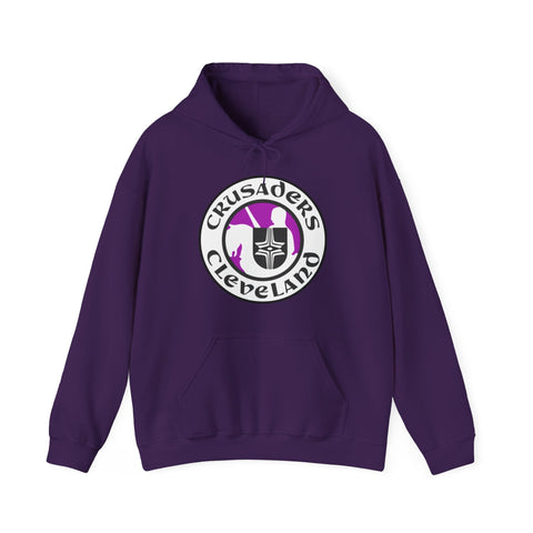 Cleveland Crusaders Hoodie Hoodie Vintage Ice Hockey Purple S