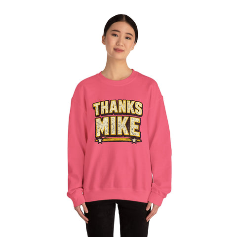 Thanks Mike Tomlin Message on a Heavy Blend™ Crewneck Sweatshirt