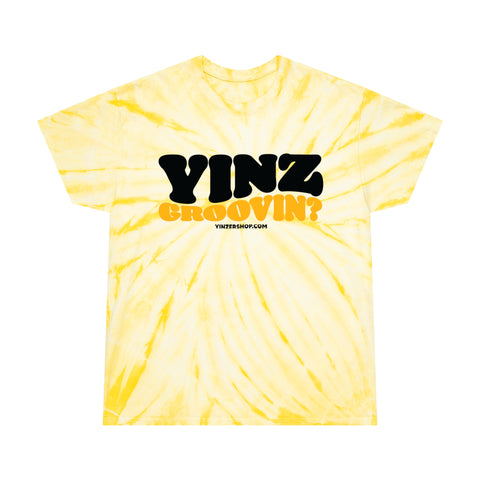 Yinz Groovin? Tie-Dye Tee, Cyclone T-Shirt Printify Pale Yellow S 