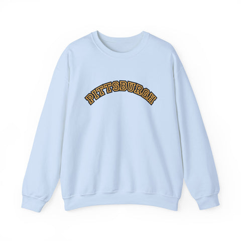 Pittsburgh Block Letters - Heavy Blend™ Crewneck Sweatshirt