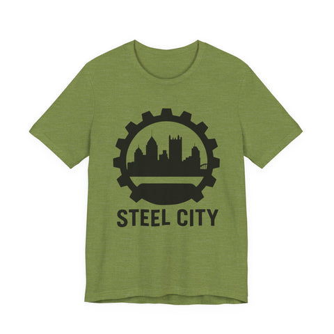 Steel City Gear Skyline - Unisex Jersey Short Sleeve Tee