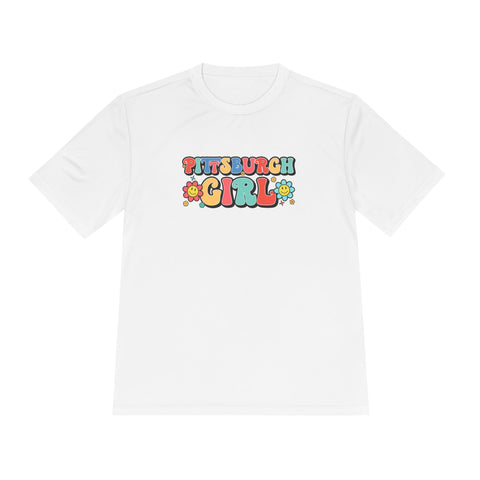 Pittsburgh Girl Retro Sport-Tek Unisex Moisture Wicking Tee