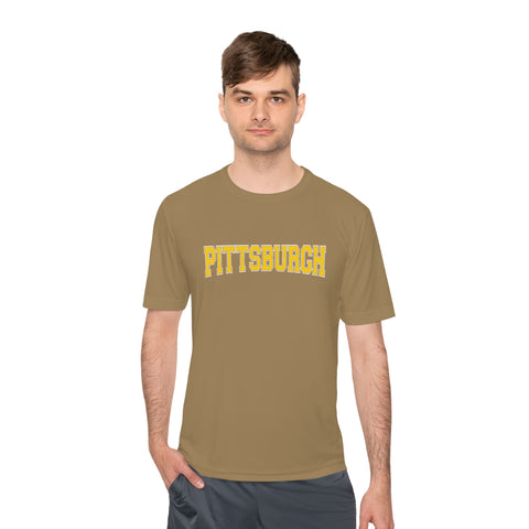 Pittsburgh Varsity Letters - Sport-Tek Unisex Moisture Wicking Tee