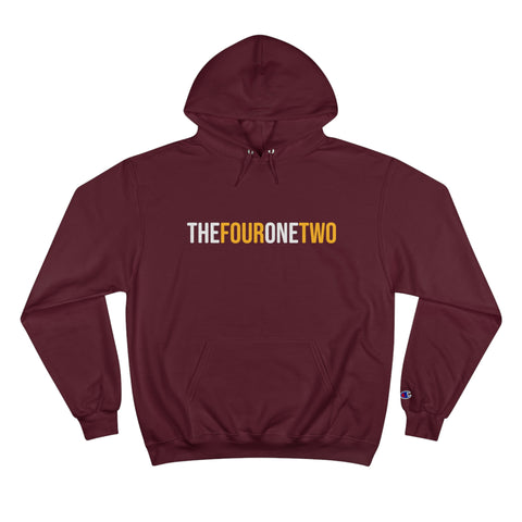 The Four One Two - Area Code - Champion Hoodie Hoodie Printify Maroon S 