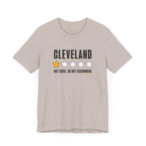 Cleveland Review 1 Star - Short Sleeve Tee T-Shirt Printify Heather Cool Grey XS