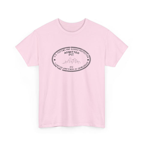 Pittsburgh Border Stamp - Unisex Heavy Cotton Tee