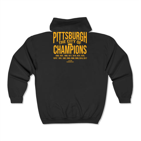 City of Champions Years - Unisex Heavy Blend™ Full Zip Hooded Sweatshirt Hoodie Printify